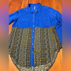 Free People‎ Long Sleeve Boho Blouse